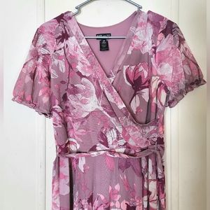 Pink Floral Maxi Dress